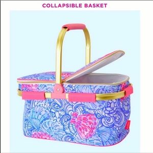 NIB Lilly Pulitzer Collapsible Basket Cooler!